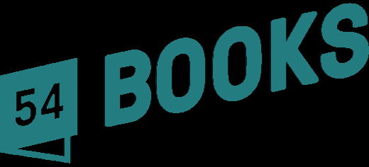 Ein stilisiertes Logo mit der Zahl 54 und dem Wort "BOOKS" symbolisiert Contenterstellung und Lektorat.